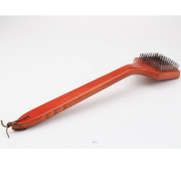 BBQ grill brush with wood handle/ long handle grill brush