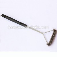 Plastic handle metal wire grill cleaner brush best bbq cleaner