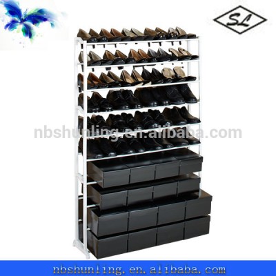 plastic 50 pair shoe rack